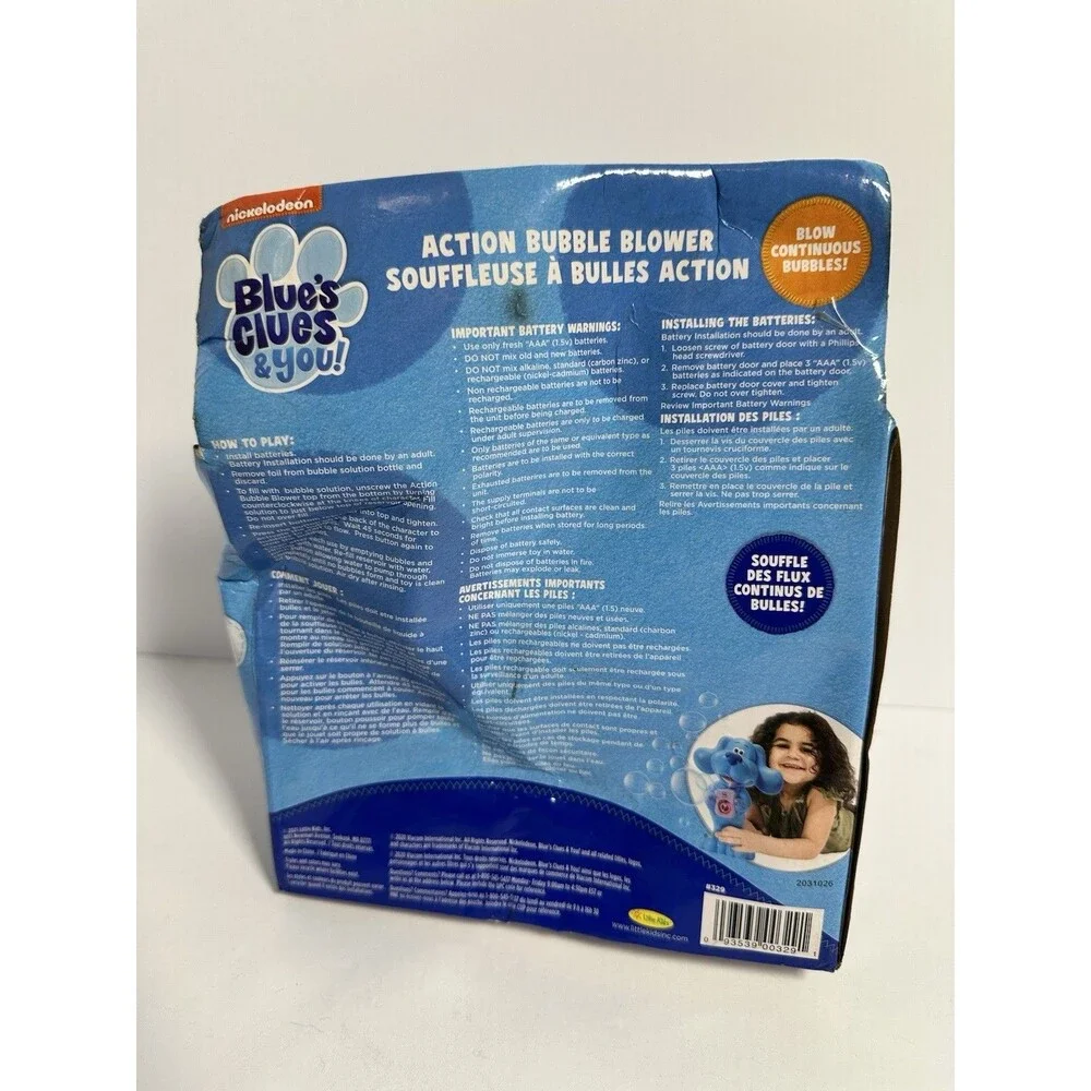 Blues Clues Action Bubble Blower Complete w/ Bubbles Nickelodeon Toy NIB